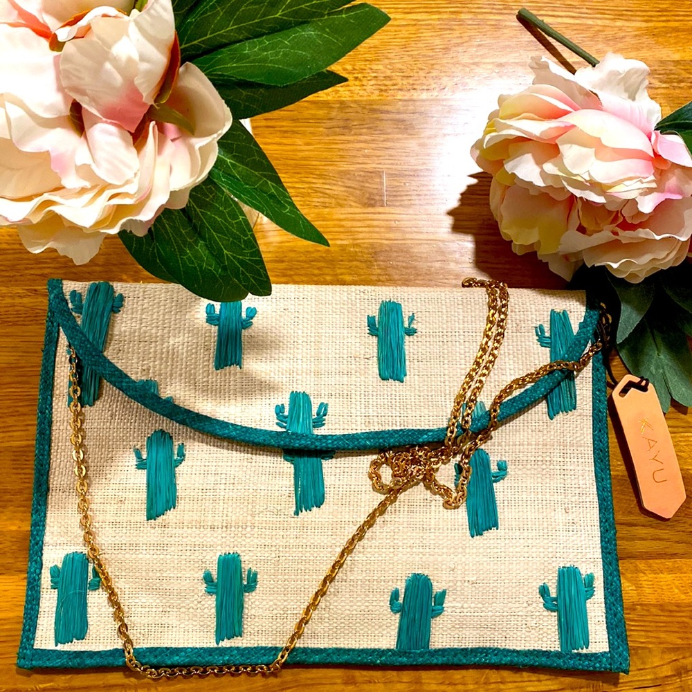 Kayu wicker cactus purse/clutch.